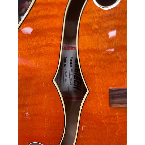 Used Gretsch Guitars G6120t-55 Vintage Select '55 Chet Atkins Vintage Orange Stain Hollow Body Electric Guitar