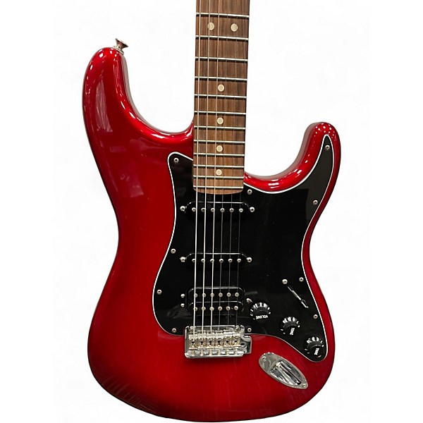 Used Fender Special Edition Player Stratocaster Candy Red Burst Solid Body Electric Guitar