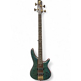 Used Ibanez SR2400 Premium Green Electric Bass Guitar
