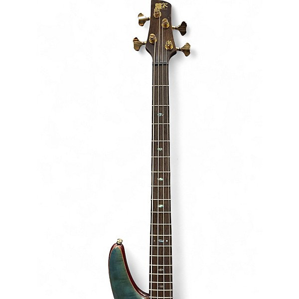 Used Ibanez SR2400 Premium Green Electric Bass Guitar