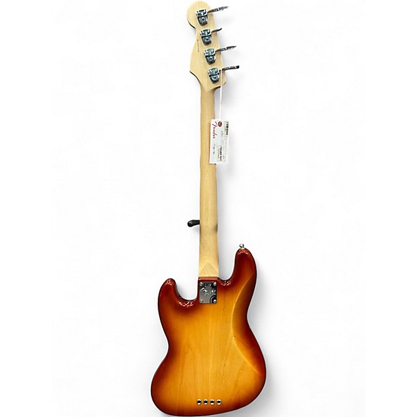 Used 2018 Fender Limited Ed Lightweight Ash American Professional Jazz Bass Sienna Burst Electric Bass Guitar
