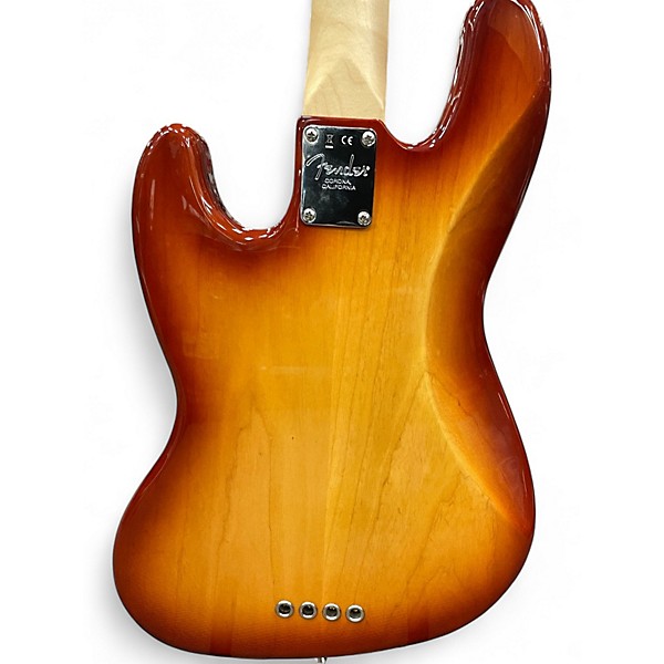 Used 2018 Fender Limited Ed Lightweight Ash American Professional Jazz Bass Sienna Burst Electric Bass Guitar