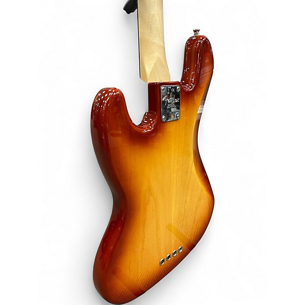 Used 2018 Fender Limited Ed Lightweight Ash American Professional Jazz Bass Sienna Burst Electric Bass Guitar