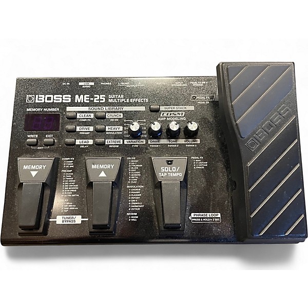 Used BOSS ME25 Effect Processor