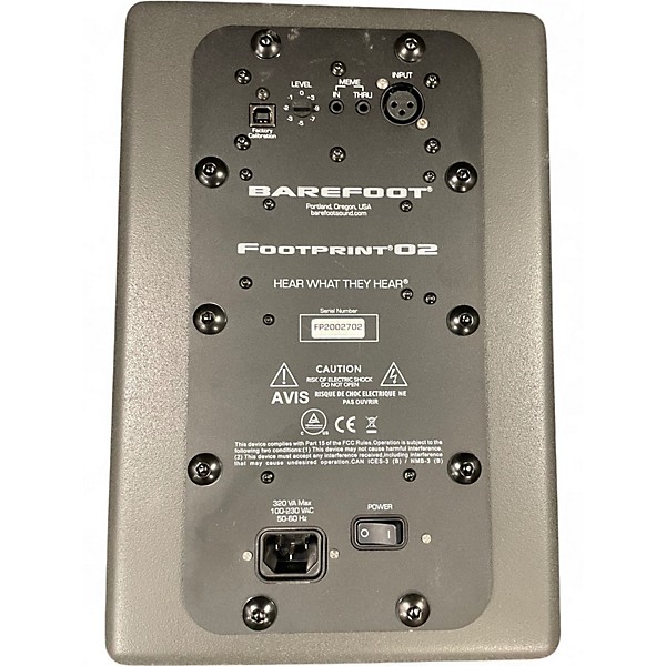 Used Barefoot Sound footprint 02 PAIR Powered Monitor