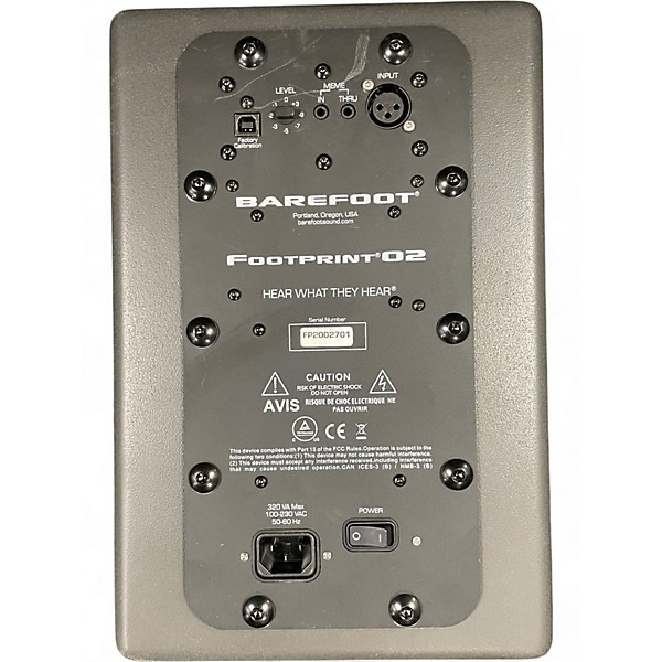 Used Barefoot Sound footprint 02 PAIR Powered Monitor