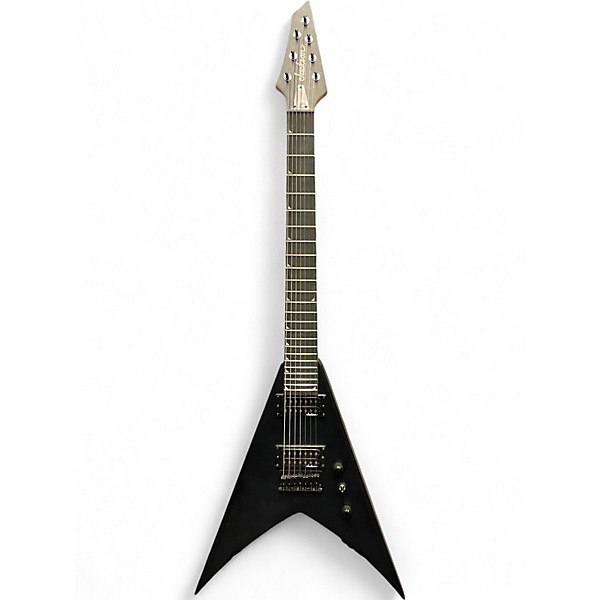 Used Jackson js22-7 king v Black Solid Body Electric Guitar