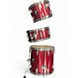 Used SONOR 4 Piece AQX RED SPARKLE Drum Kit