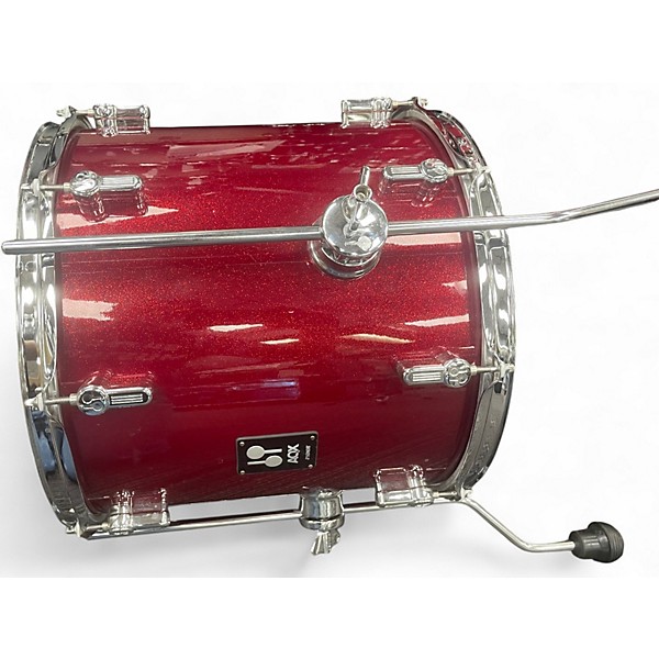 Used SONOR 4 Piece AQX RED SPARKLE Drum Kit