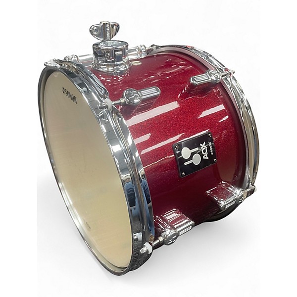 Used SONOR 4 Piece AQX RED SPARKLE Drum Kit