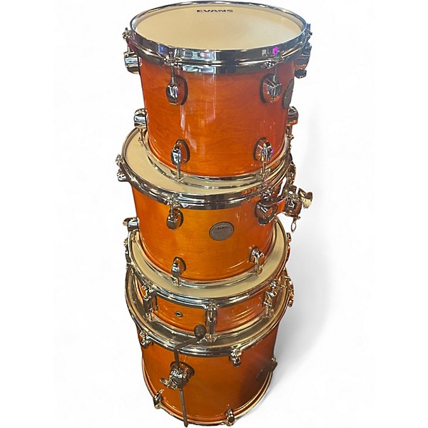 Used Mapex 5 Piece Meridian Birch Orange Drum Kit