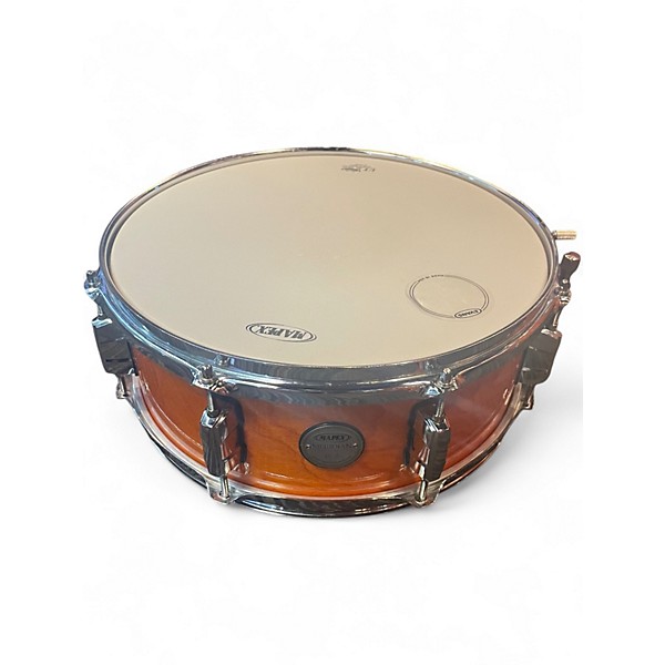 Used Mapex 5 Piece Meridian Birch Orange Drum Kit