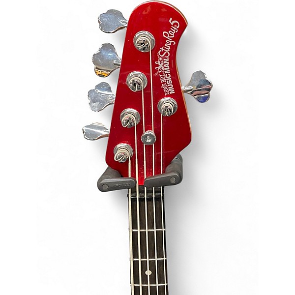 Used Ernie Ball Music Man StingRay 5 Special HH RED SPARKLE Electric Bass Guitar