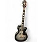 Used Epiphone Les Paul Custom Black and Silver Solid Body Electric Guitar thumbnail
