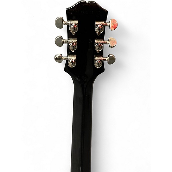 Used Epiphone Les Paul Custom Black and Silver Solid Body Electric Guitar