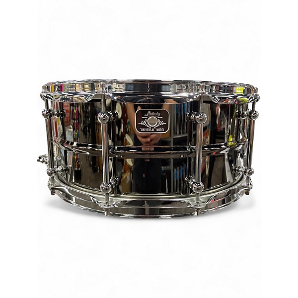 Used Ludwig  14X6.5 Universal Series Black Brass Drum