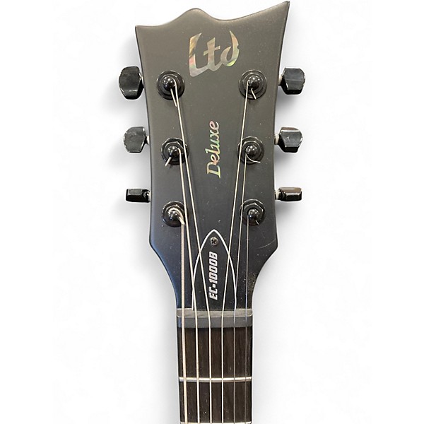 Used ESP LTD EC1000B Deluxe Black Baritone Guitars