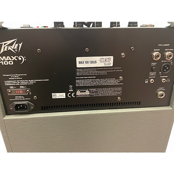 Used Peavey Max 110 100W 1x10 Bass Combo Amp