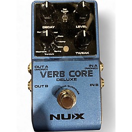 Used Nux Verb Core Deluxe with 8 Different Reverbs and Freeze Effects Effect Processor