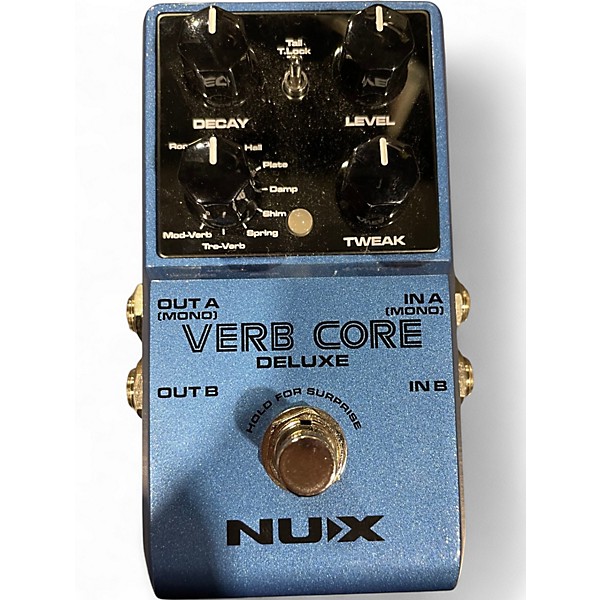 Used Nux Verb Core Deluxe with 8 Different Reverbs and Freeze Effects Effect Processor