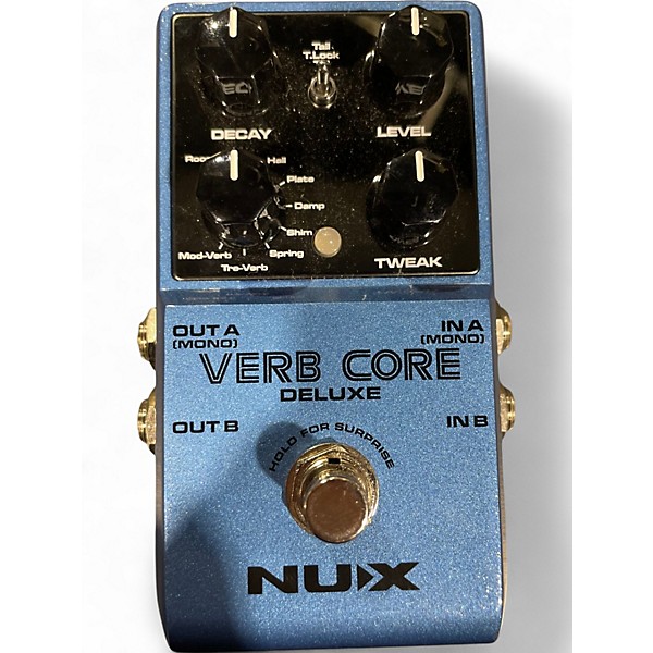 Used Nux Verb Core Deluxe with 8 Different Reverbs and Freeze Effects Effect Processor