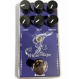 Used Donner White Tape Stereo Delay Pedal Effect Pedal