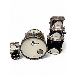 Used Gretsch Drums 5 Piece Renown 57 Black and White Drum Kit