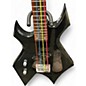 Used B.C. Rich BRONZE SERIES WARLOCK BASS LEFT HANDED Black Electric Bass Guitar thumbnail