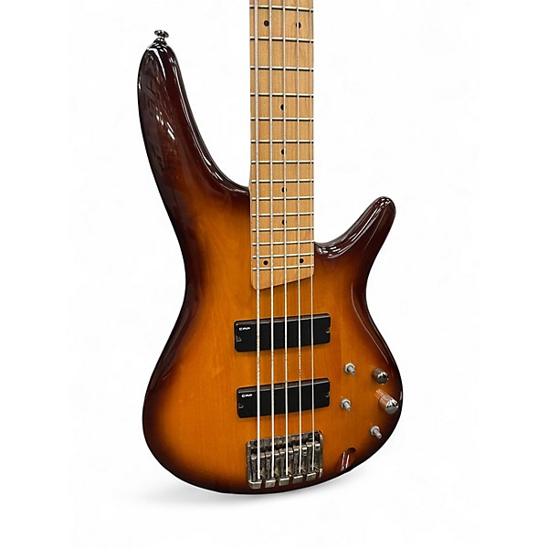 Used Ibanez SR375M Tobacco Sunburst Electric Bass Guitar