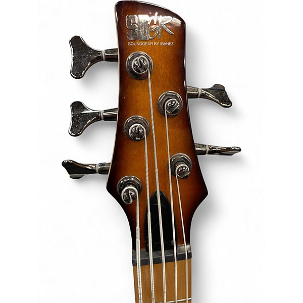 Used Ibanez SR375M Tobacco Sunburst Electric Bass Guitar