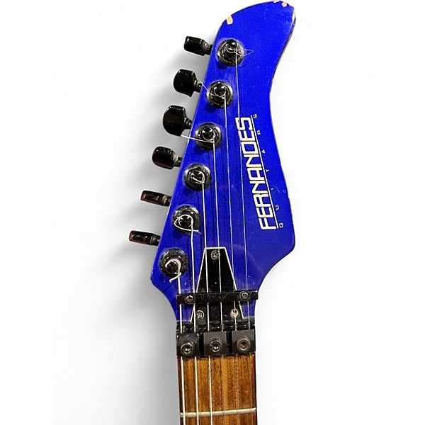 Used Fernandes REVOLVER Blue Solid Body Electric Guitar