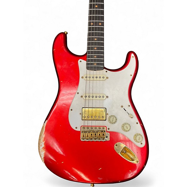 Used Fender Custom Shop Stratocaster HSS Candy Apple Red Solid Body Electric Guitar