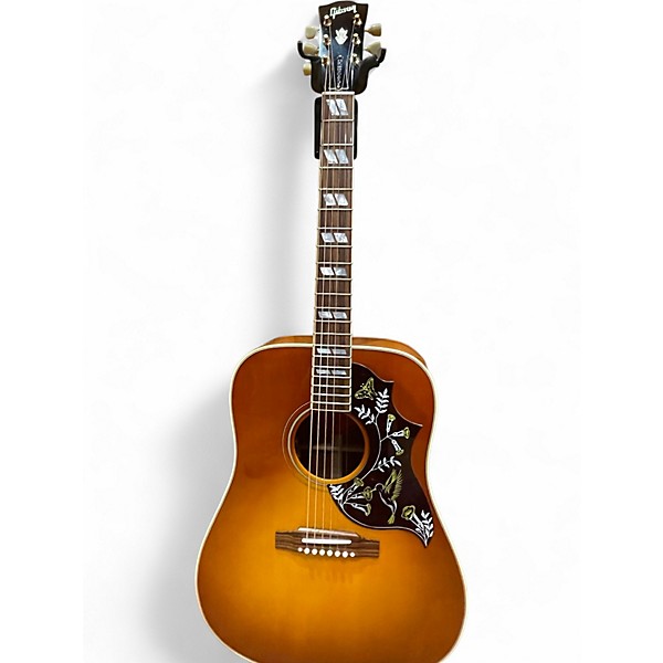 Used Gibson Hummingbird 3 Color Sunburst Acoustic Electric Guitar