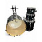 Used Yamaha 4 Piece Tour Custom Black Drum Kit