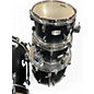 Used Yamaha 4 Piece Tour Custom Black Drum Kit