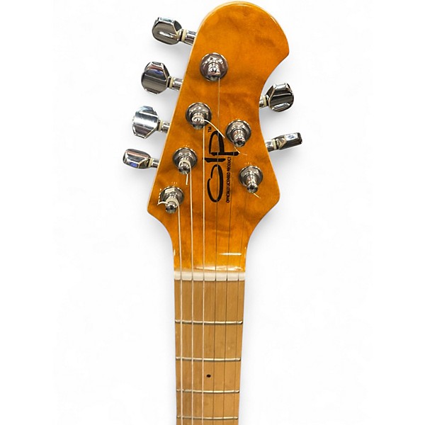 Used Ernie Ball OLP FLAMED GOLD Solid Body Electric Guitar