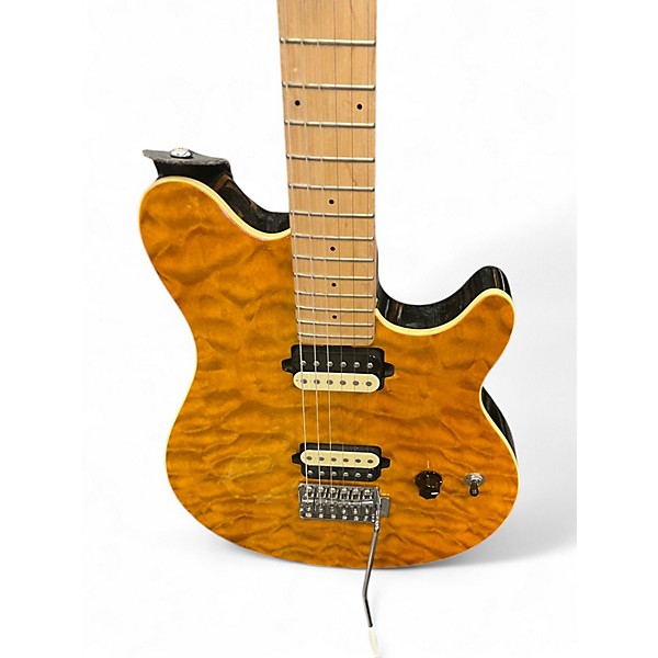 Used Ernie Ball OLP FLAMED GOLD Solid Body Electric Guitar