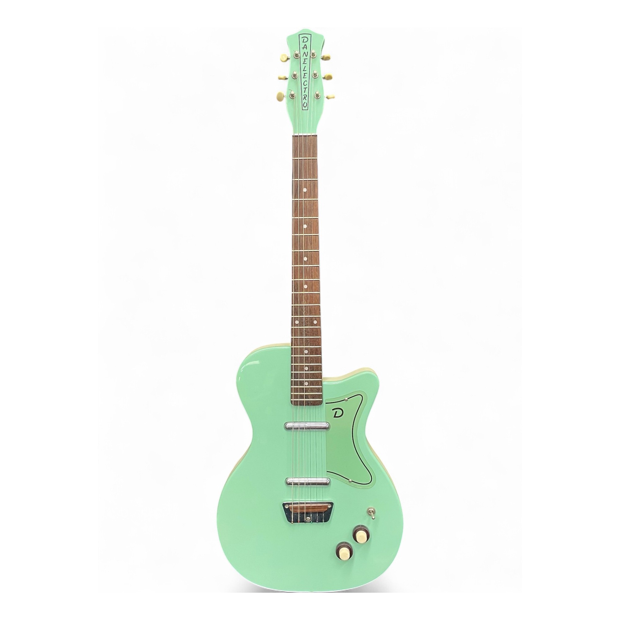 Used Danelectro U2 56 Seafoam Green Solid Body Electric Guitar