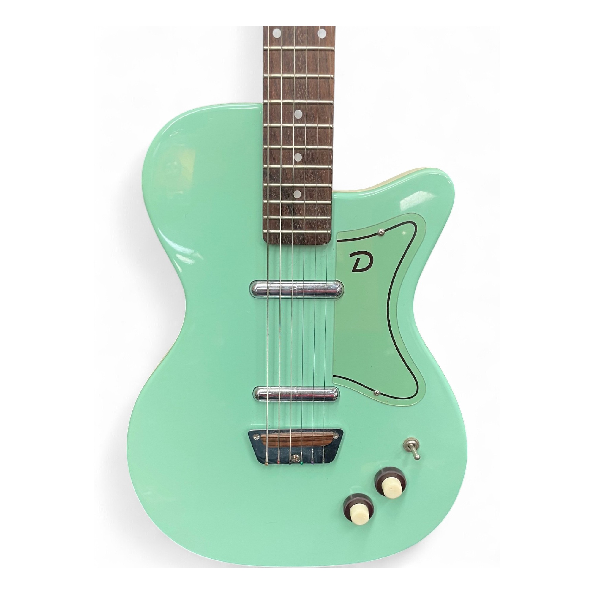 Used Danelectro U2 56 Seafoam Green Solid Body Electric Guitar