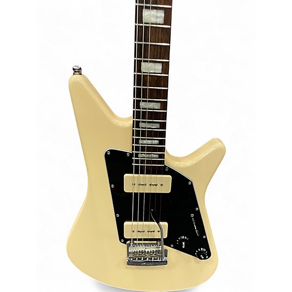 Used Sterling by Music Man ALBERT LEE AL40P Cream Solid Body Electric Guitar