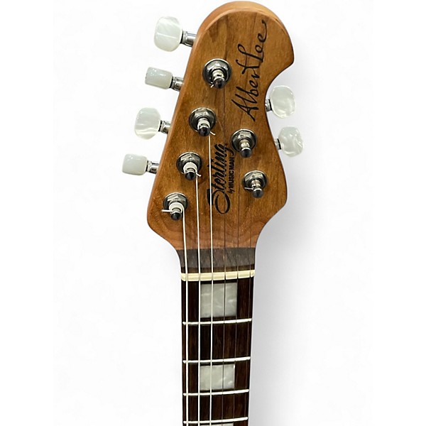 Used Sterling by Music Man ALBERT LEE AL40P Cream Solid Body Electric Guitar
