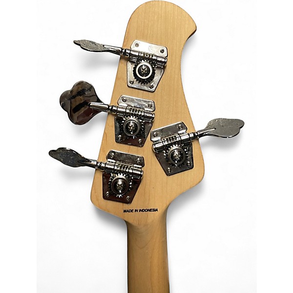 Used Sterling by Music Man stingray Blue Electric Bass Guitar