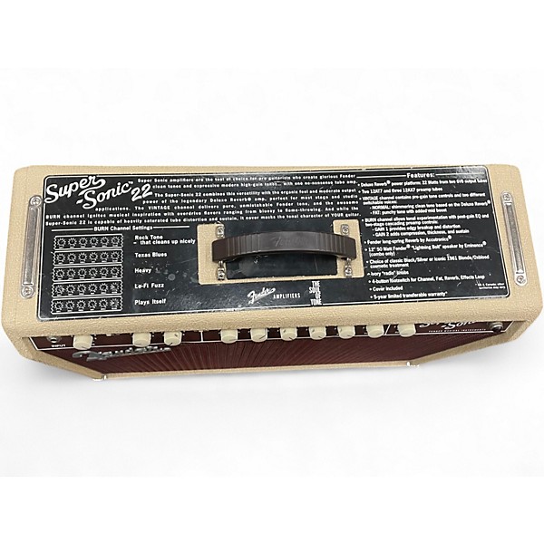 Used Fender Super Sonic 22 22W 1x12 Tube Guitar Combo Amp