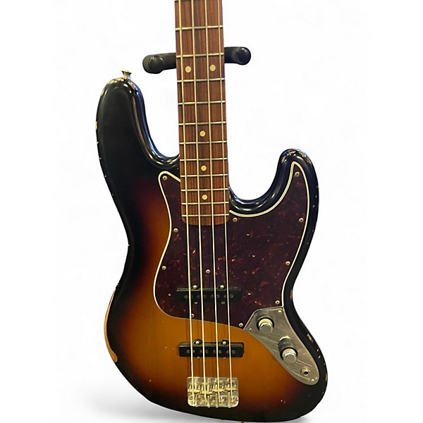 Used Fender 60th Anniversary Road Worn Jazz Bass 3 Color Sunburst Electric Bass Guitar