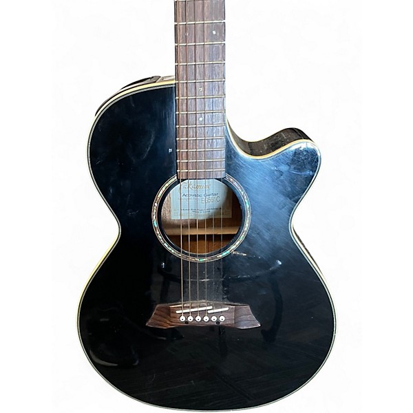 Used Takamine EG561C Black Acoustic Electric Guitar
