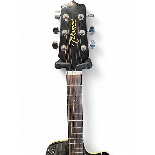 Used Takamine EG561C Black Acoustic Electric Guitar