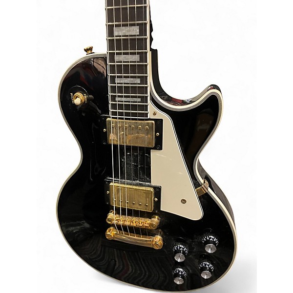 Used Epiphone Les Paul Custom Ebony Solid Body Electric Guitar