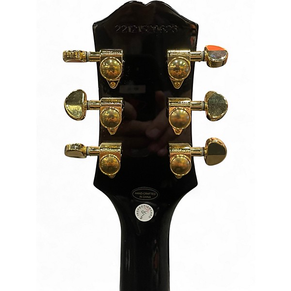 Used Epiphone Les Paul Custom Ebony Solid Body Electric Guitar