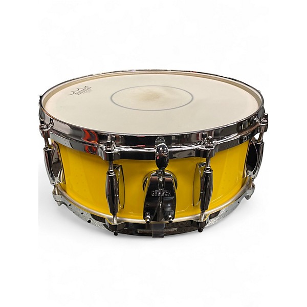 Used Gretsch Drums 14in usa custom snare Yellow Drum