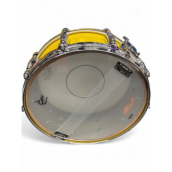 Used Gretsch Drums 14in usa custom snare Yellow Drum